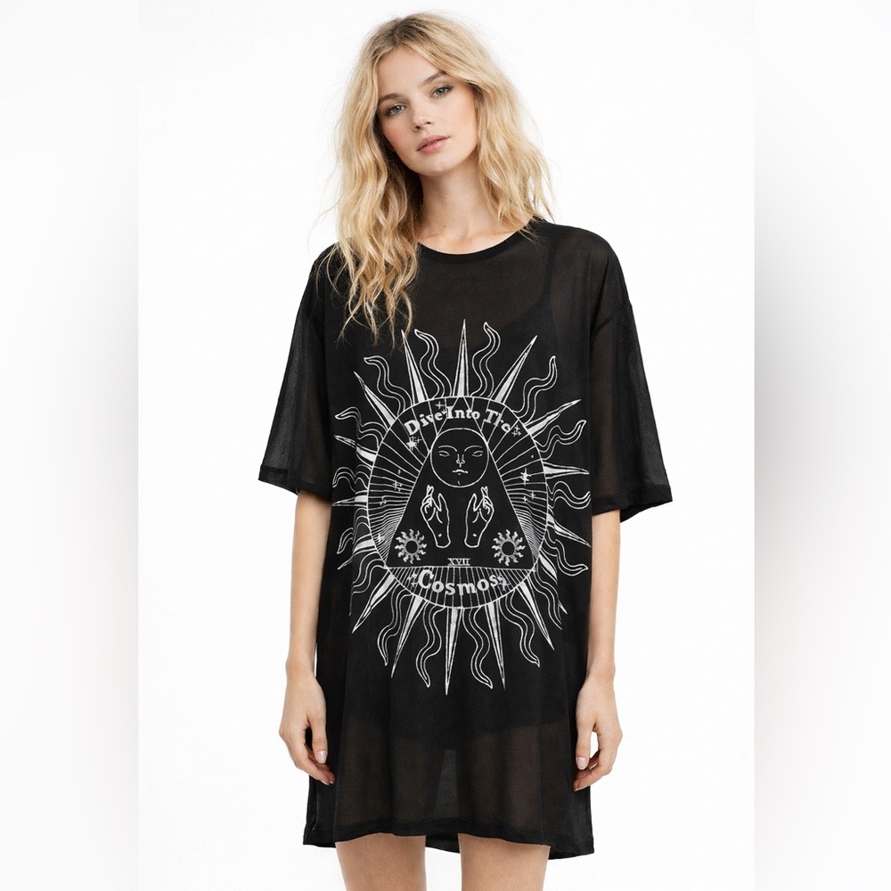 “Dive Into the Cosmos” Mesh Tee by Divided